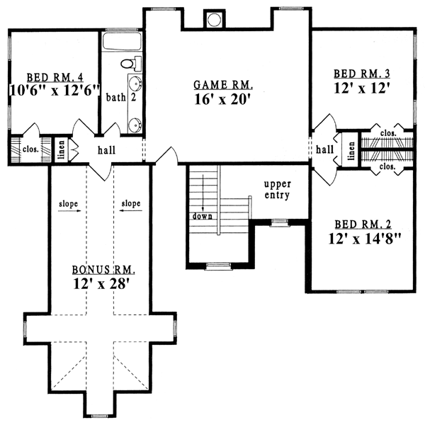 Tudor Level Two of Plan 79218