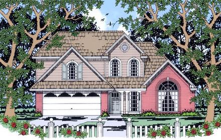 Craftsman European Elevation of Plan 79241