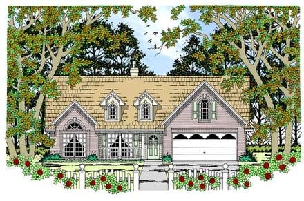 Country Elevation of Plan 79253