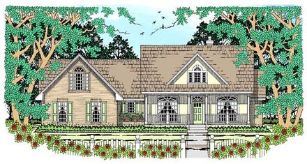 Country Elevation of Plan 79255