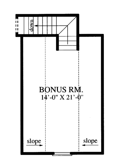 House Plan 79263 Second Level Plan