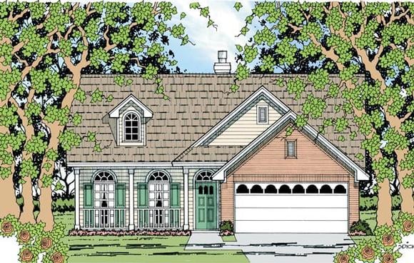 House Plan 79281 Elevation