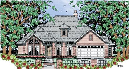 One-Story Traditional Elevation of Plan 79287