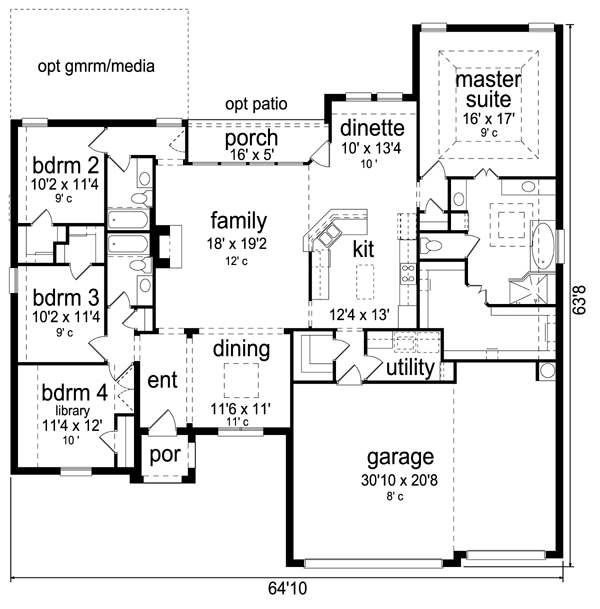 European Traditional Level One of Plan 79319