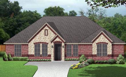 European Traditional Elevation of Plan 79325