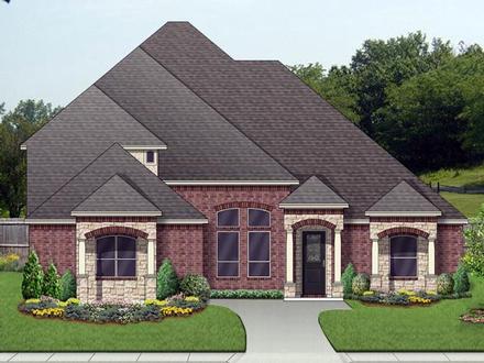 Mediterranean Traditional Elevation of Plan 79333