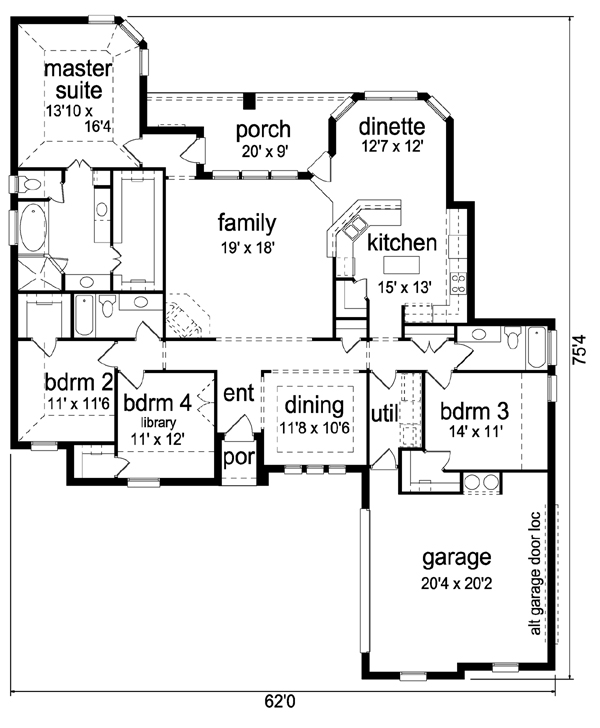 Traditional Level One of Plan 79341