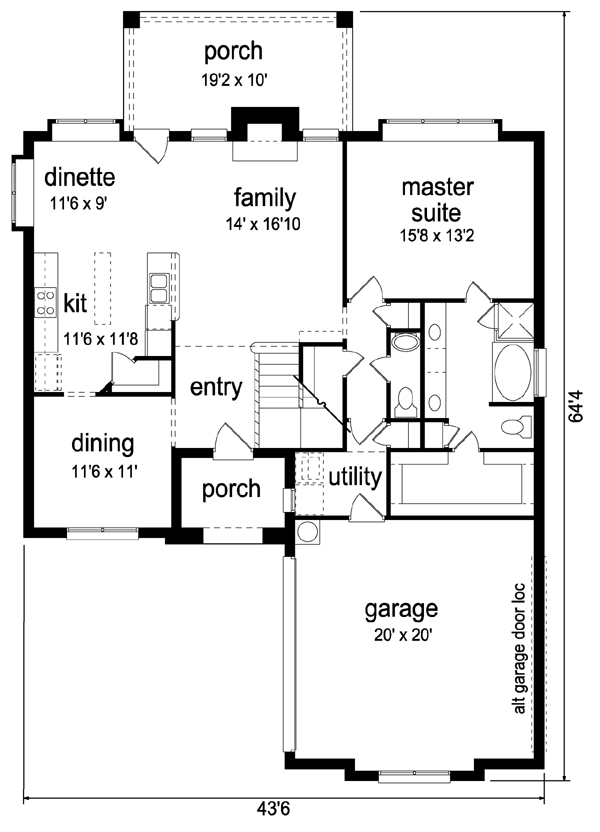 Traditional Level One of Plan 79343