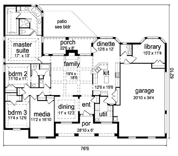 Traditional Level One of Plan 79344