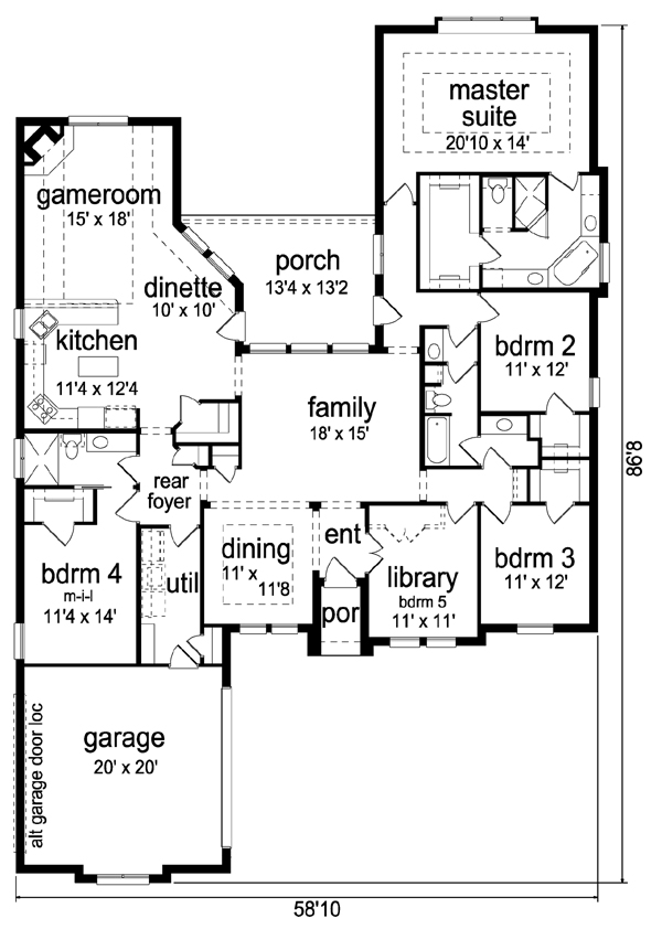 Traditional Level One of Plan 79345