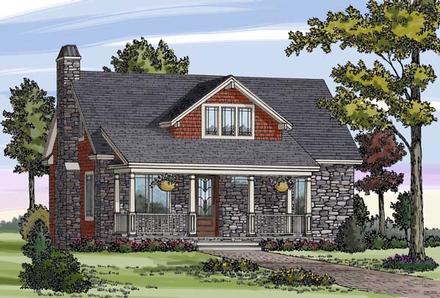 Cottage Country Craftsman Farmhouse Elevation of Plan 79503