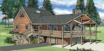 Country Craftsman Traditional Elevation of Plan 79513