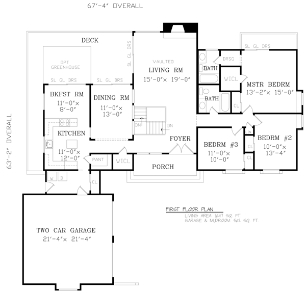Contemporary Level One of Plan 79516