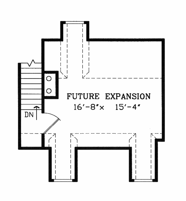 Country Farmhouse Southern Traditional Level Two of Plan 79518