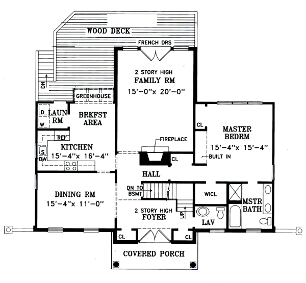 Colonial Traditional Level One of Plan 79520