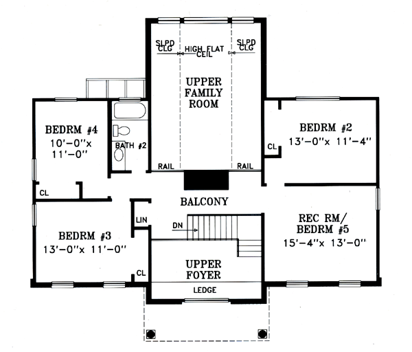 Colonial Traditional Level Two of Plan 79520