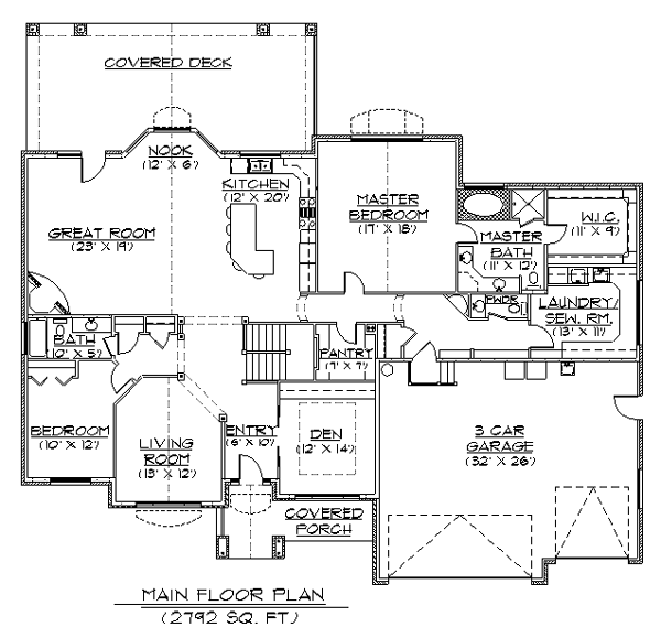 Plan 79845 | European Style with 4 Bed, 4 Bath, 3 Car Garage