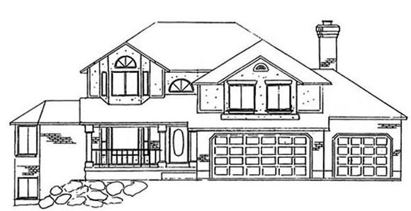 House Plan 79877 Elevation