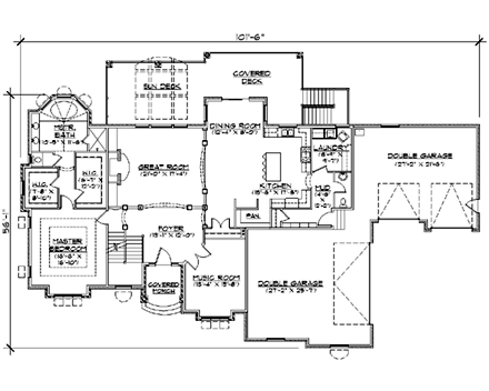 House Plan 79939 First Level Plan