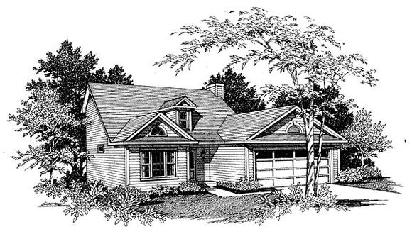 House Plan 80127 Elevation