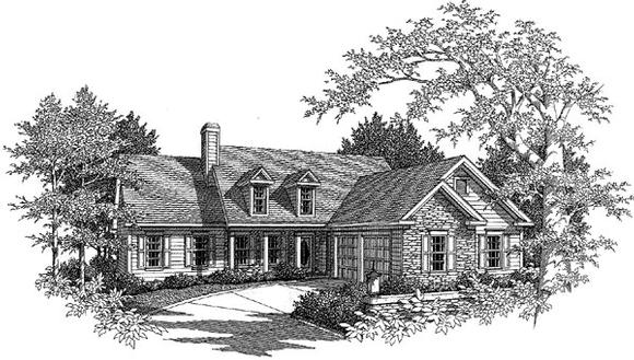 House Plan 80145 Elevation