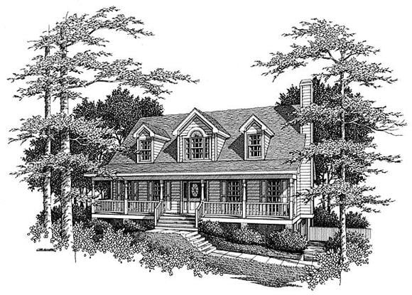 House Plan 80172 Elevation