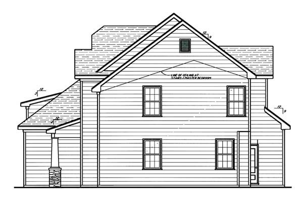 Craftsman Plan with 1904 Sq. Ft., 3 Bedrooms, 2 Bathrooms, 2 Car Garage Picture 3