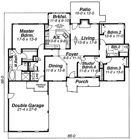 House Plan 80188 First Level Plan