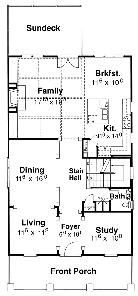 House Plan 80231 First Level Plan