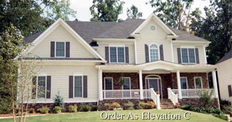 Southern Plan with 3140 Sq. Ft., 5 Bedrooms, 4 Bathrooms, 2 Car Garage Picture 9