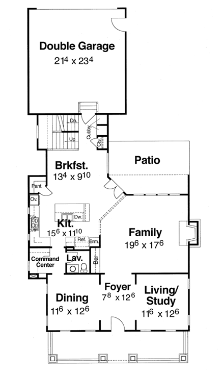 House Plan 80235 First Level Plan