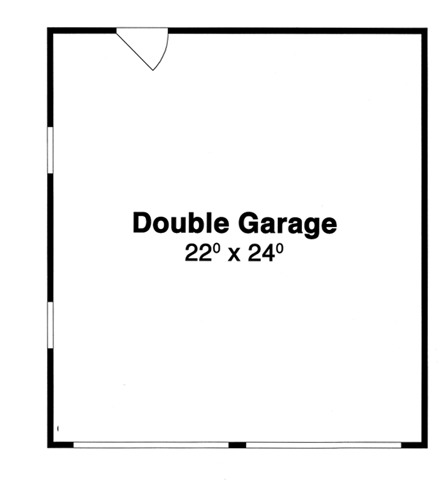 Garage Plan 80244 - 2 Car Garage First Level Plan