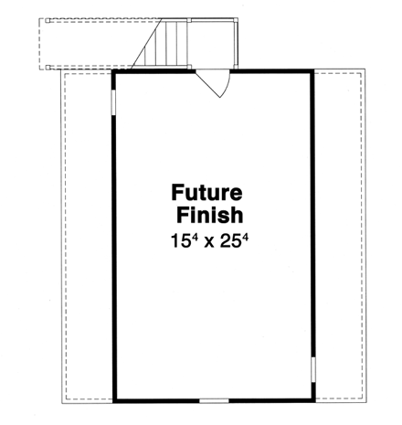 Garage Plan 80245 - 2 Car Garage Apartment Second Level Plan