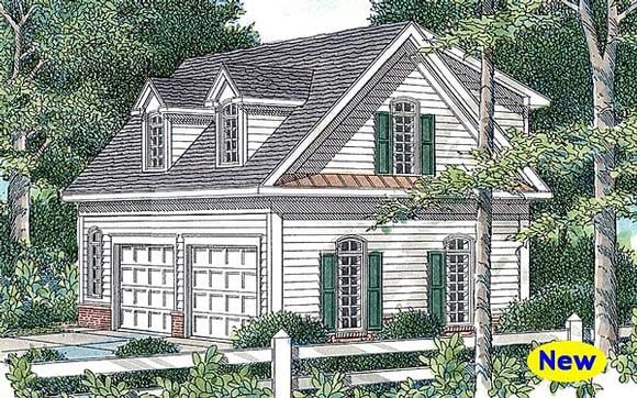 Garage Plan 80249 - 2 Car Garage Apartment Elevation