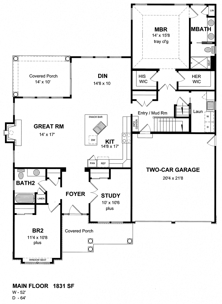 Cape Cod Colonial Level One of Plan 80302