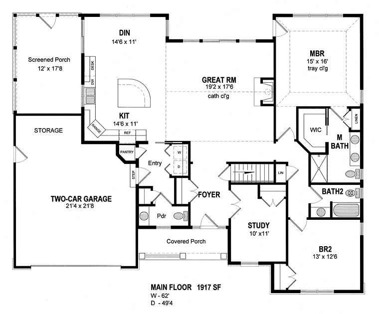 Country Traditional Level One of Plan 80310