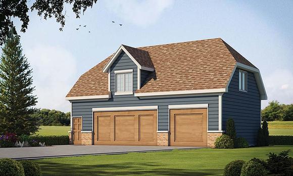 Garage-Living Plan 80426