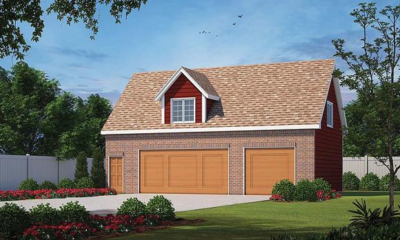 Garage-Living Plan 80438