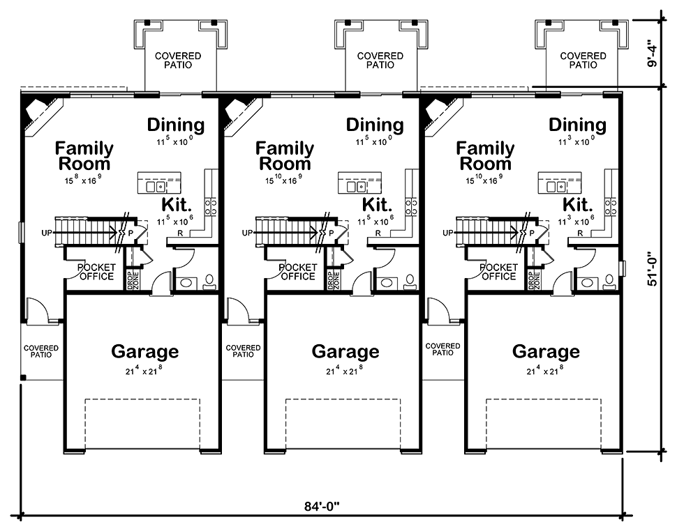 Craftsman Traditional Level One of Plan 80460