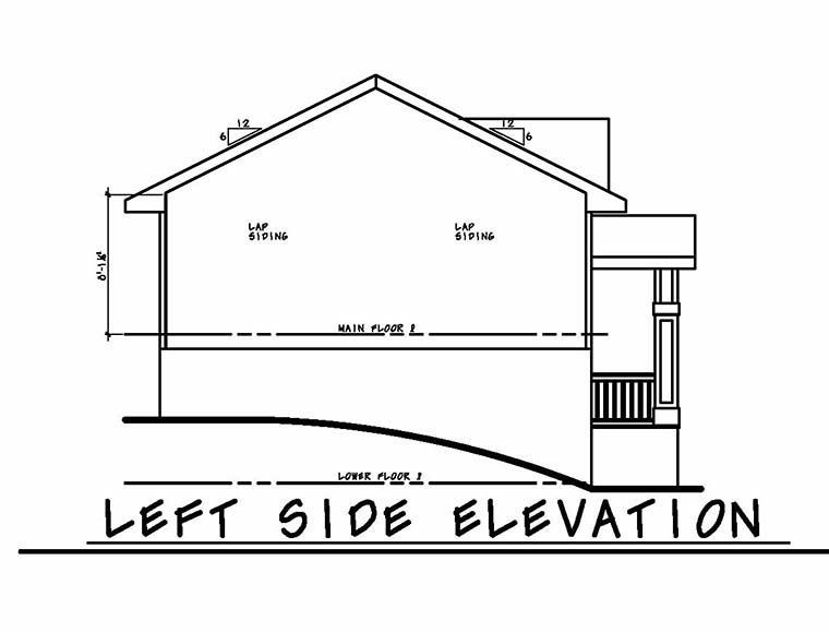 Traditional Plan with 1150 Sq. Ft., 3 Bedrooms, 2 Bathrooms, 2 Car Garage Picture 3