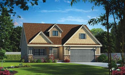 Craftsman Elevation of Plan 80474