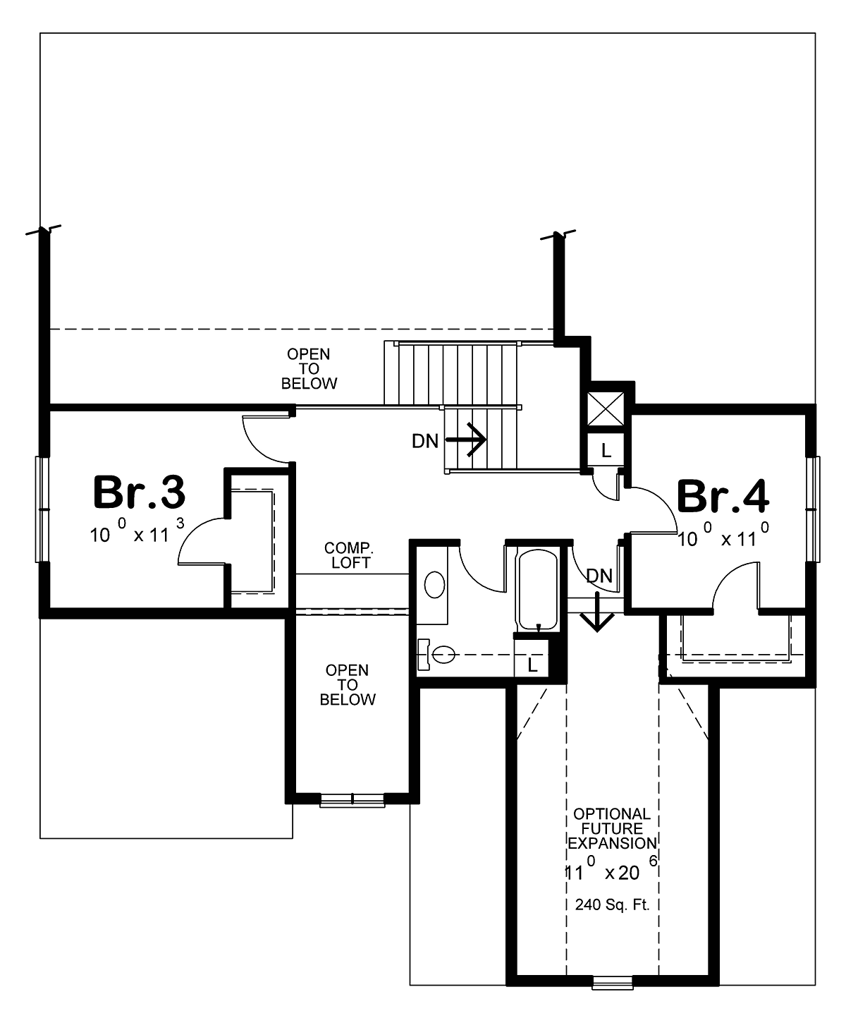 Craftsman Level Two of Plan 80475