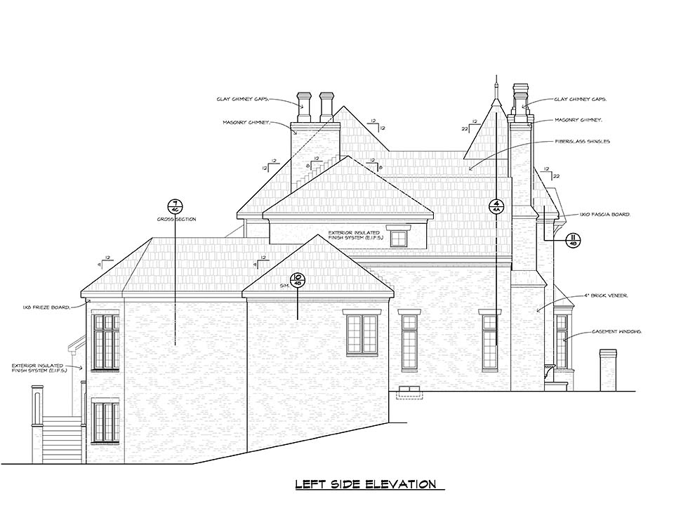 European Plan with 4583 Sq. Ft., 4 Bedrooms, 6 Bathrooms, 3 Car Garage Picture 3