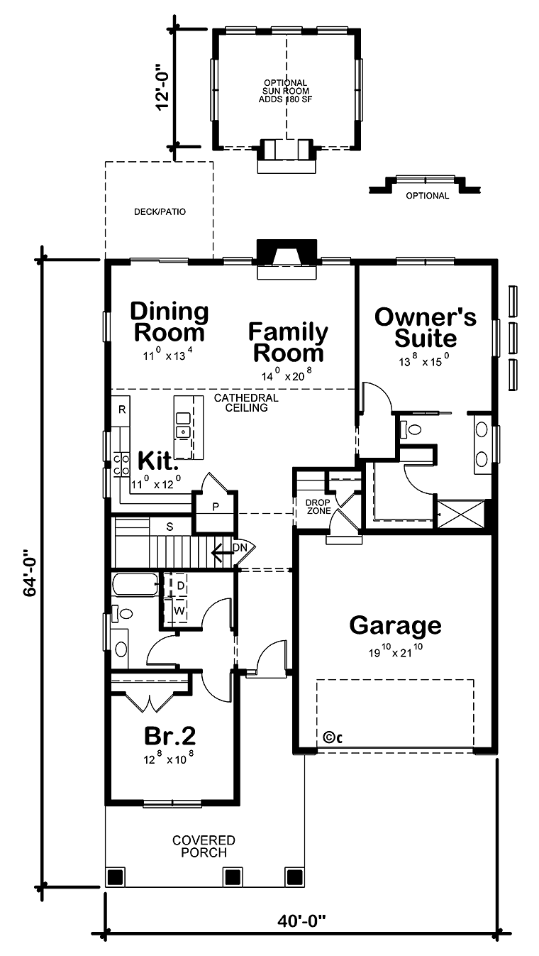 Craftsman Level One of Plan 80482