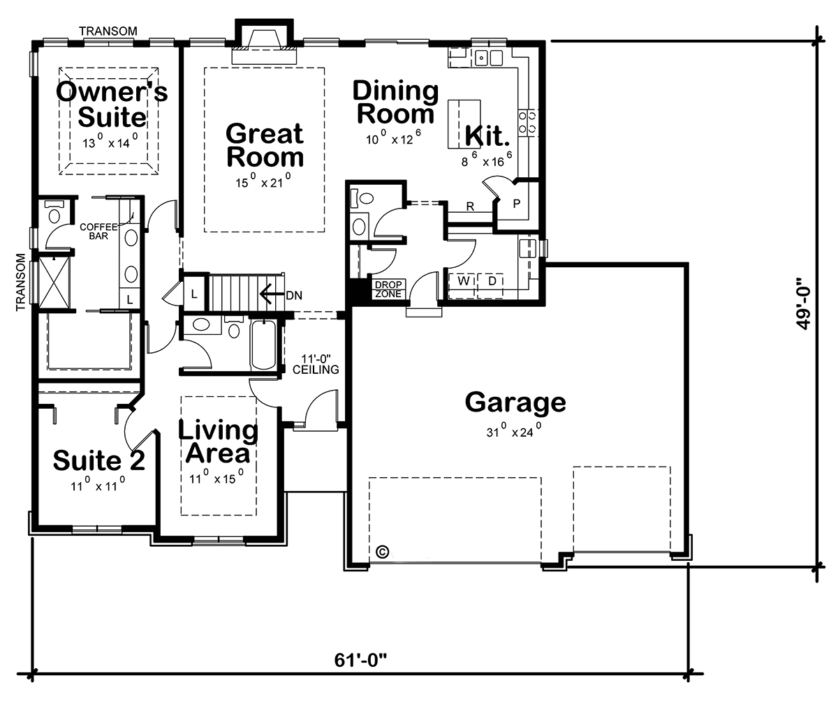 Traditional Level One of Plan 80489