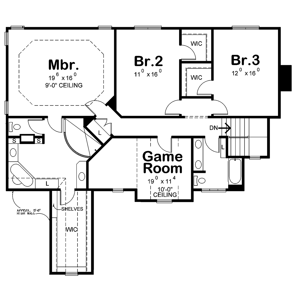 Craftsman Traditional Level Two of Plan 80491