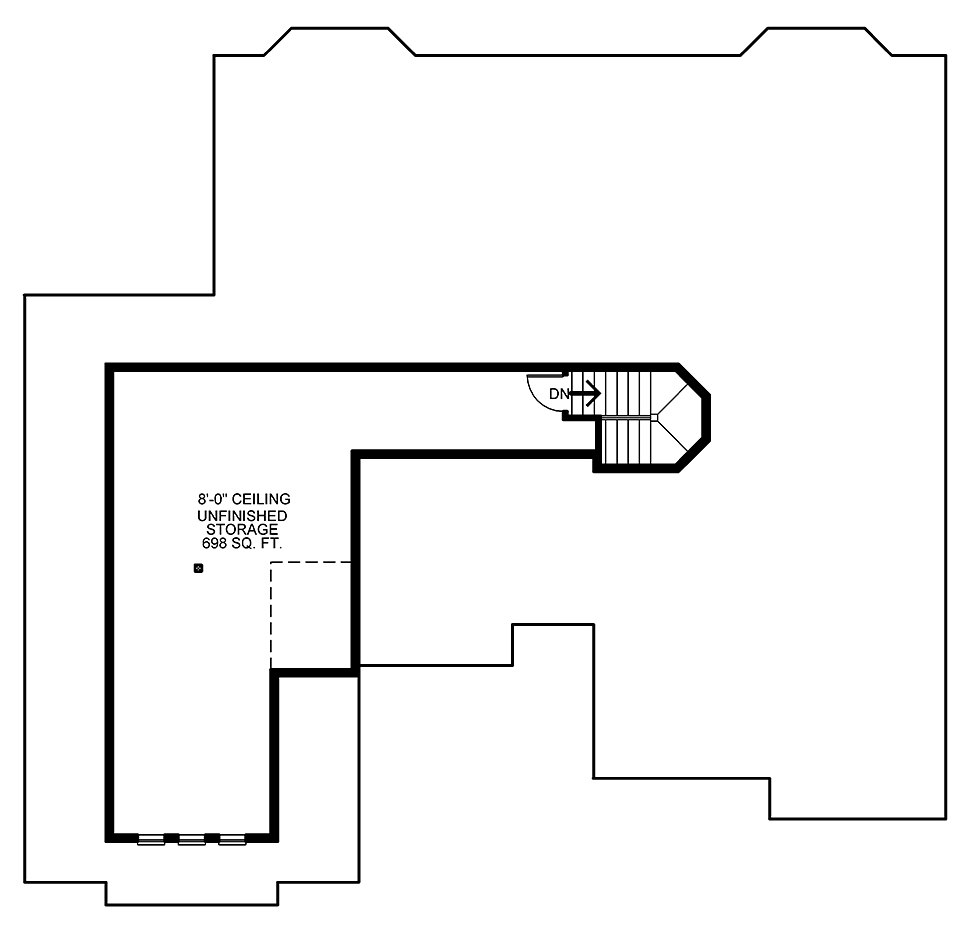 European French Country Level Two of Plan 80492