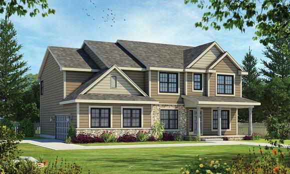 House Plan 80493 Elevation