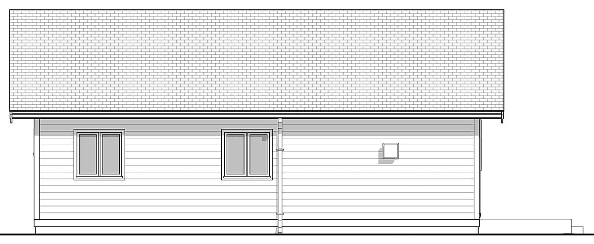 Cabin, Cottage Plan with 967 Sq. Ft., 3 Bedrooms, 2 Bathrooms Picture 3