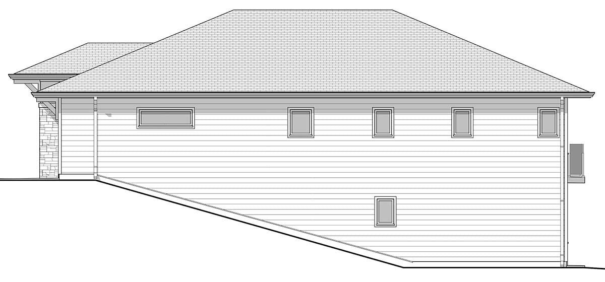 Ranch Plan with 2306 Sq. Ft., 4 Bedrooms, 3 Bathrooms, 2 Car Garage Picture 2